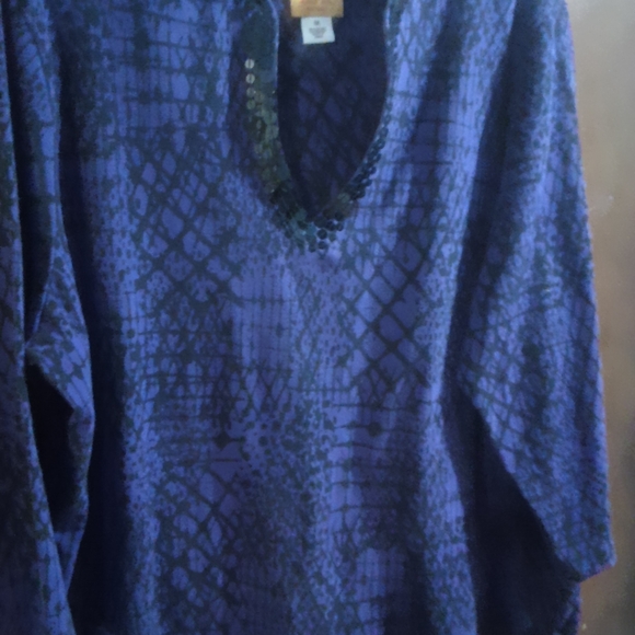 Ruby Rd. Purple Patterned Top - Picture 8 of 8